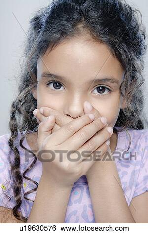 Portrait of girl (6-7), studio shot View Large Photo Image Stock Photograph - Portrait of girl (6-7), studio shot. Fotosearch
