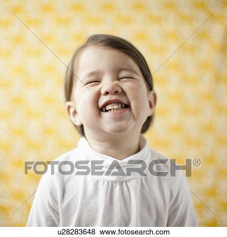 Portrait of happy mixed-race girl (2-3) View Large Photo Image Stock Photo - Portrait of happy mixed-race girl (2-3). Fotosearch