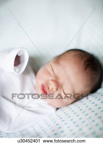 Portrait of newborn baby boy (2-5 months) View Large Photo Image Stock Image - Portrait of newborn baby boy (2-5 months). Fotosearch