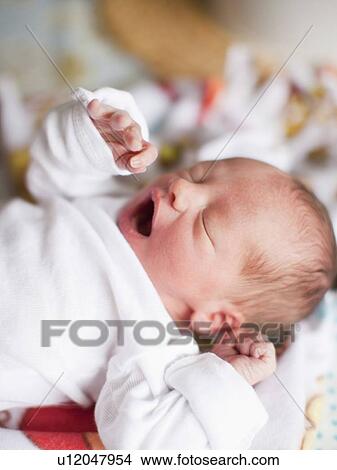 Portrait of newborn baby boy(2-5 months) View Large Photo Image Picture - Portrait of newborn baby boy(2-5 months). Fotosearch