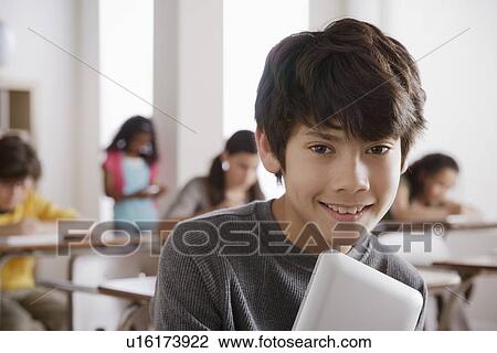 Portrait of schoolboy (12-13) View Large Photo Image Stock Image - Portrait of schoolboy (12-13). Fotosearch