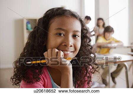 Portrait of schoolgirl (10-11) View Large Photo Image Stock Image - Portrait of schoolgirl (10-11). Fotosearch