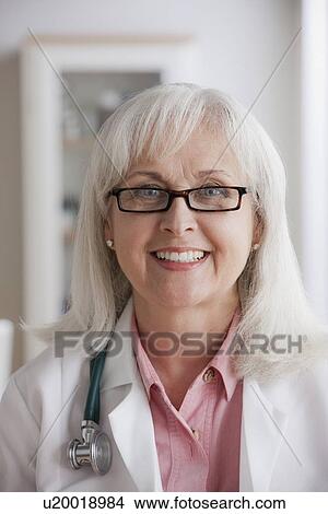 Picture - Portrait of senior doctor. Fotosearch