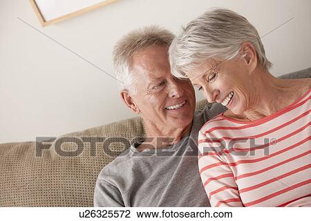 Portrait of smiling senior couple View Large Photo Image Stock Image - Portrait of smiling senior couple. Fotosearch