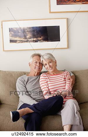 Portrait of smiling senior couple View Large Photo Image Stock Photography - Portrait of smiling senior couple. Fotosearch