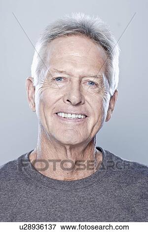 Portrait of smiling senior man, studio shot View Large Photo Image Stock Photo - Portrait of smiling senior man, studio shot. Fotosearch