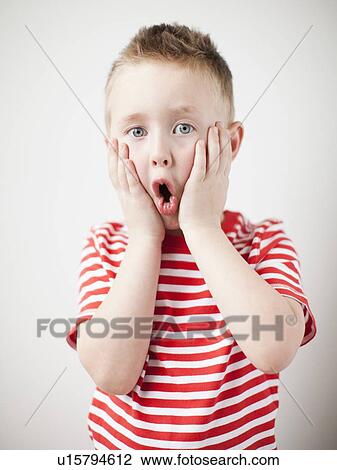 Portrait of surprised toddler boy (2-3) View Large Photo Image Stock Image - Portrait of surprised toddler boy (2-3). Fotosearch