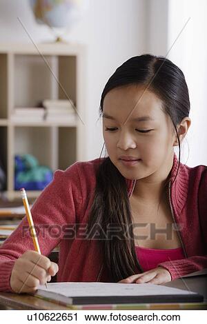 Portrait of teenage girl (14-15) View Large Photo Image Stock Image - Portrait of teenage girl (14-15). Fotosearch