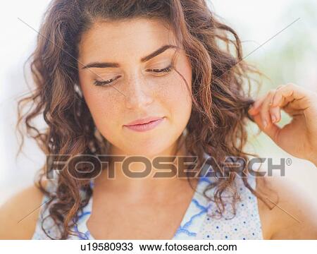 Portrait of woman View Large Photo Image Stock Image - Portrait of woman . Fotosearch