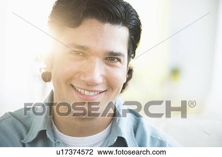Stock Image - Portrait of young man. Fotosearch