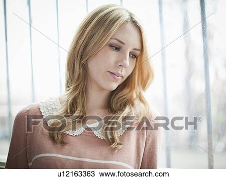 Portrait of young smiling woman View Large Photo Image Stock Image - Portrait of young smiling woman. Fotosearch