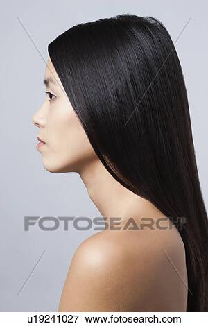 Profile of young woman View Large Photo Image Stock Photo - Profile of young woman. Fotosearch