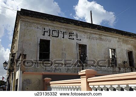Puerto Rico, Old San Juan, Hotel facade View Large Photo Image Stock Image - Puerto Rico, Old San Juan, Hotel facade. Fotosearch