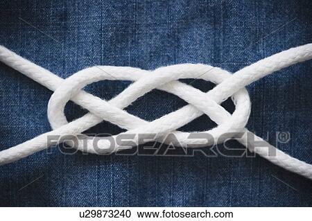 Stock Image - Reef knot. Fotosearch