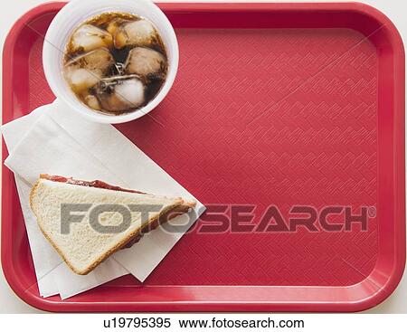 Sandwich and soda on tray View Large Photo Image Stock Photography - Sandwich and soda on tray. Fotosearch