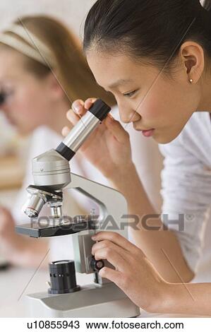 Students (14-17) in chemistry lab using microscope View Large Photo Image Stock Image - Students (14-17) in chemistry lab using microscope. Fotosearch
