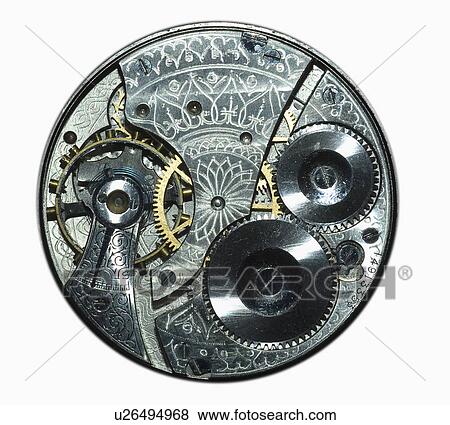 Stock Photo - Studio shot of complex clockwork. Fotosearch