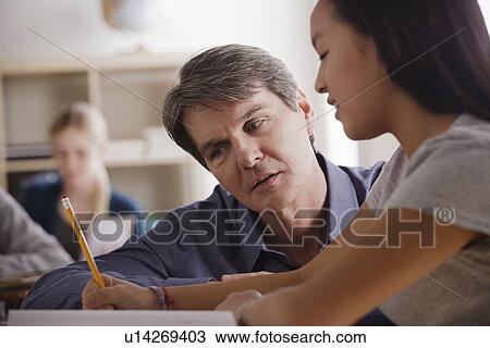 Teacher and schoolgirl (14-15) View Large Photo Image Stock Image - Teacher and schoolgirl (14-15). Fotosearch