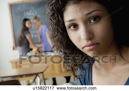Teenage girls (14-15, 16-17) at school View Large Photo Image Stock Photo - Teenage girls (14-15, 16-17) at school. Fotosearch