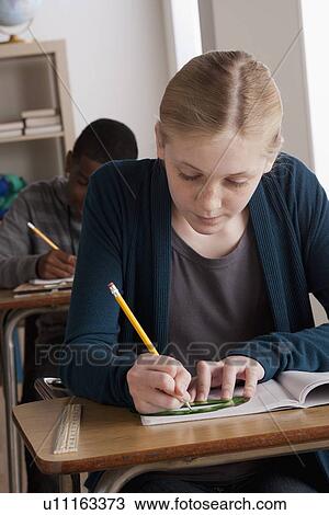 Teenage students (14-15) at school View Large Photo Image Stock Image - Teenage students (14-15) at school. Fotosearch