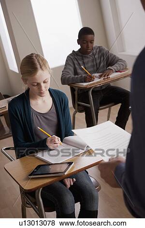 Teenagers(14-15) at school View Large Photo Image Stock Photo - Teenagers(14-15) at school. Fotosearch