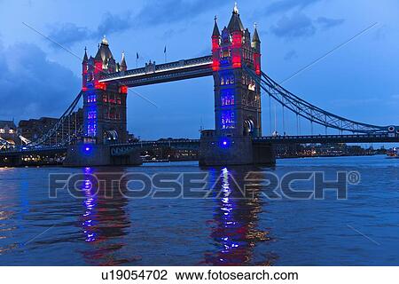 UK, England, London, Tower Bridge at dusk View Large Photo Image Stock Image - UK, England, London, Tower Bridge at dusk. Fotosearch