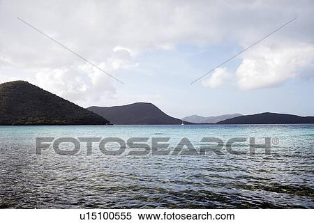 Stock Photography - United States Virgin Islands, St. John, Seascape. Fotosearch