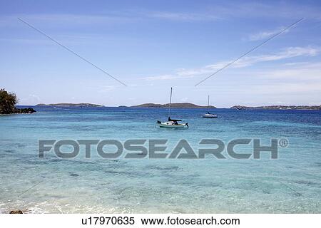 United States Virgin Islands, St. John, View of sea bay View Large Photo Image Stock Photography - United States Virgin Islands, St. John, View of sea bay. Fotosearch