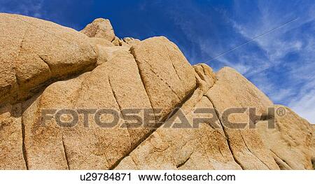 Stock Image - USA, California, Joshua Tree National Park, Rock formations. Fotosearch