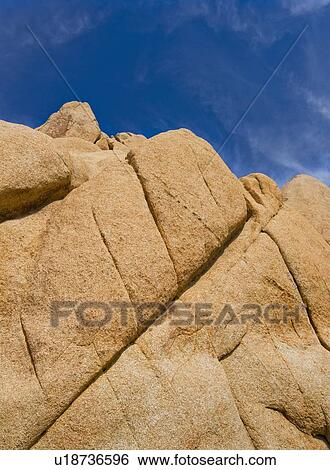 Stock Photograph - USA, California, Joshua Tree National Park, Rock formations. Fotosearch