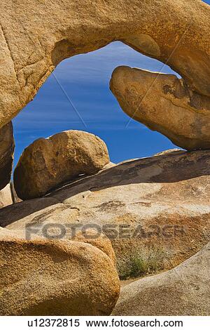 USA, California, Joshua Tree National Park, Arch rock View Large Photo Image Stock Photography - USA, California, Joshua Tree National Park, Arch rock. Fotosearch