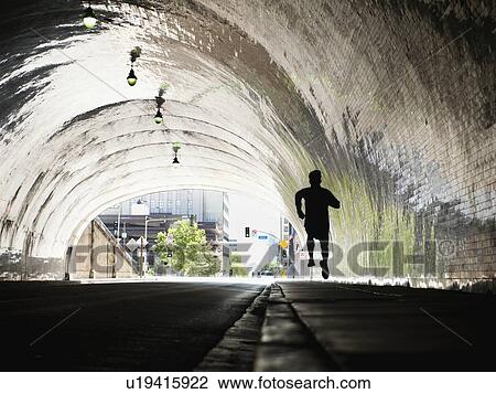 USA, California, Los Angeles, Man running in tunnel View Large Photo Image Stock Image - USA, California, Los Angeles, Man running in tunnel. Fotosearch