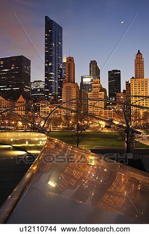 USA, Illinois, Chicago, City view View Large Photo Image Picture - USA, Illinois, Chicago, City view. Fotosearch