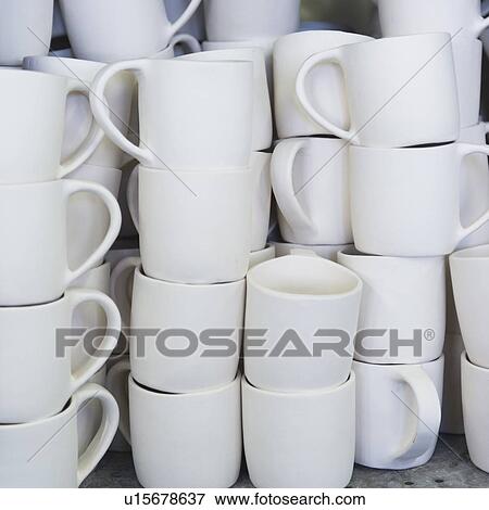 USA, New Jersey, Jersey City, Pottery on shelves View Large Photo Image Stock Photo - USA, New Jersey, Jersey City, Pottery on shelves. Fotosearch