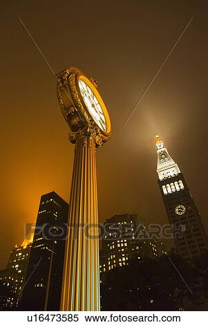 Stock Photography - USA, New York City, Clock at Madison SQ Park. Fotosearch