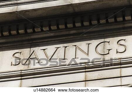 Picture - USA, New York City, Detail of bank building. Fotosearch