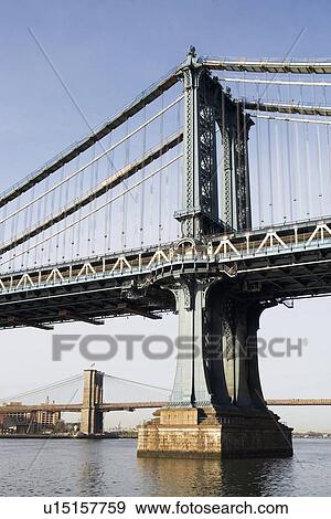 USA, New York, New York City, Manhattan, Brooklyn Bridge View Large Photo Image Stock Photo - USA, New York, New York City, Manhattan, Brooklyn Bridge. Fotosearch