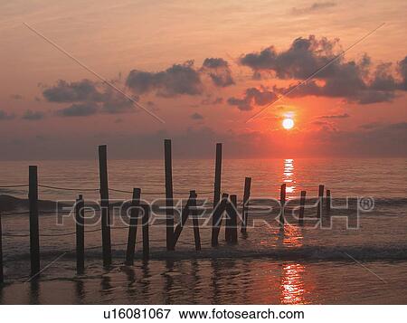 USA, Pennsylvania, Scenic sunset over sea View Large Photo Image Stock Photo - USA, Pennsylvania, Scenic sunset over sea. Fotosearch