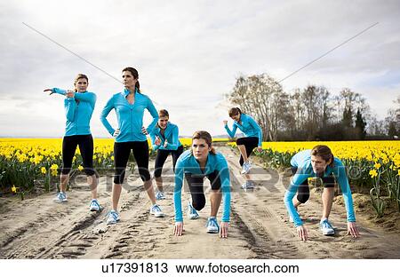USA, Washington, Skagit Valley, Woman exercising in rural area View Large Photo Image Stock Image - USA, Washington, Skagit Valley, Woman exercising in rural area. Fotosearch