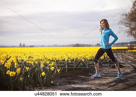 USA, Washington, Skagit Valley, Woman exercising in rural area View Large Photo Image Stock Image - USA, Washington, Skagit Valley, Woman exercising in rural area. Fotosearch