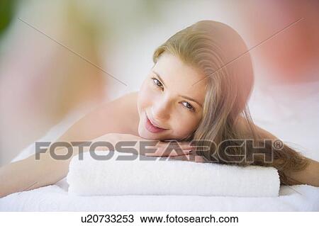 Woman relaxing in spa View Large Photo Image Stock Image - Woman relaxing in spa. Fotosearch