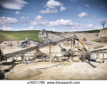 Aerial view of conveyor in quarry View Large Photo Image Stock Photography - Aerial view of conveyor in quarry. Fotosearch
