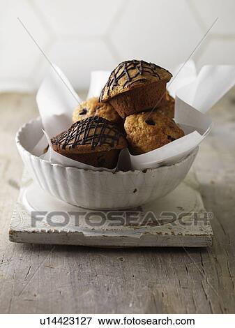 Bowl of various muffins View Large Photo Image Stock Photo - Bowl of various muffins. Fotosearch