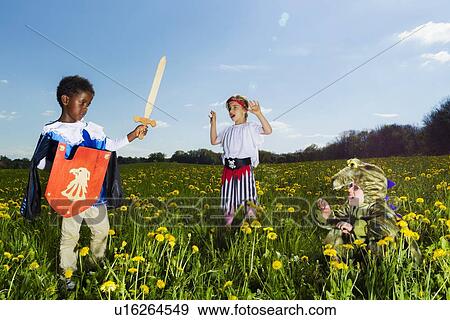 Boys playing dress up outdoors View Large Photo Image Stock Photo - Boys playing dress up outdoors. Fotosearch