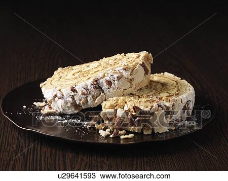 Stock Image - Close up of baked dessert roll. Fotosearch