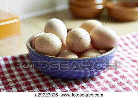 Close up of bowl of eggs View Large Photo Image Stock Photograph - Close up of bowl of eggs. Fotosearch