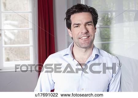 Close up of mans smiling face View Large Photo Image Stock Image - Close up of mans smiling face. Fotosearch