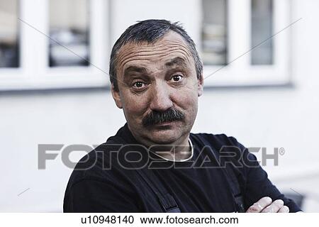 Close up of mans surprised face View Large Photo Image Stock Image - Close up of mans surprised face. Fotosearch