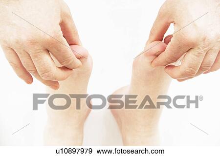 Close up of masseuse working on feet View Large Photo Image Stock Photo - Close up of masseuse working on feet. Fotosearch