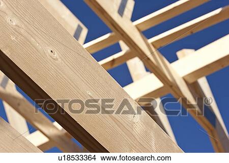 Close up of roof under construction View Large Photo Image Picture - Close up of roof under construction. Fotosearch